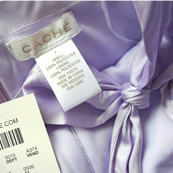 🍒NWT🍒 CACHE PURPLE HAZE COCKTAIL DRESS - Picture 3 of 4